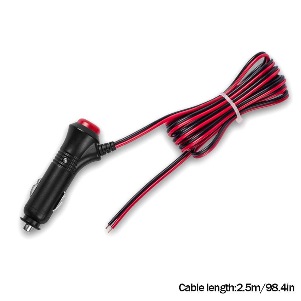 Dolpphoneven 12V24V 5A Car Cigarette Lighter Socket Plug Connector Red
