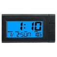 thumbnail image 1 of Dolpphoneven 2 In 1 Car Digital LCD Electronic Time Clock Thermometer Backlight Watch (blue), 1 of 6