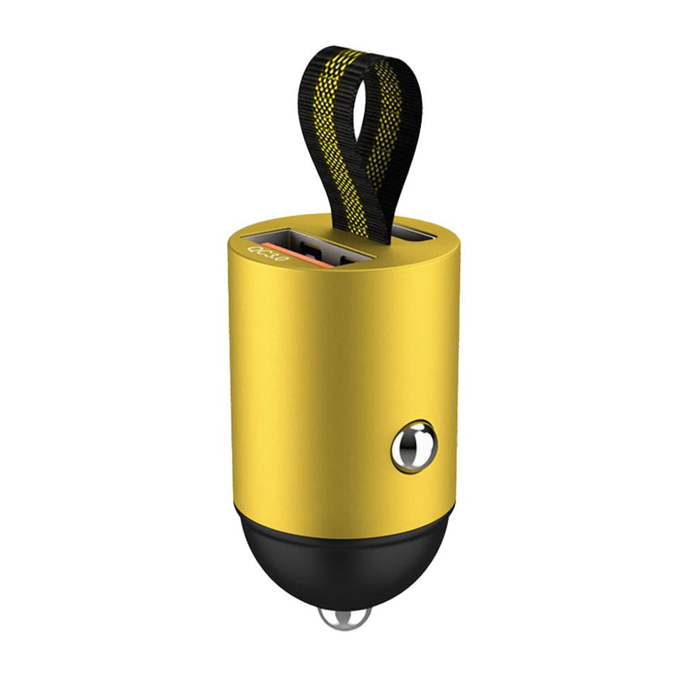 Dolpphoneven 200W Mini USB Car Charger Super Fast Charging TypeC PD30W