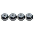 Dolpphoneven 4pcs Aluminum Metal Plated 8 Ball Series Tire Valve Stem