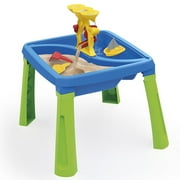 Dolu 3-In-1 Activity Table Sand, Water & Creativity - Blue, Green, Yellow - Play Accessories, Sensory Toy, Indoor/Outdoor, Toddlers & Kids Ages 2+