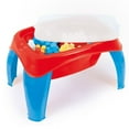 thumbnail image 1 of Dolu: Activity Table With 30Pcs Jumblocks - Red & Blue - Multi-Use Play Table & Bricks, Storage Compartment, Free Play Assembly, Toddler Kid Age 18mo+, 1 of 5