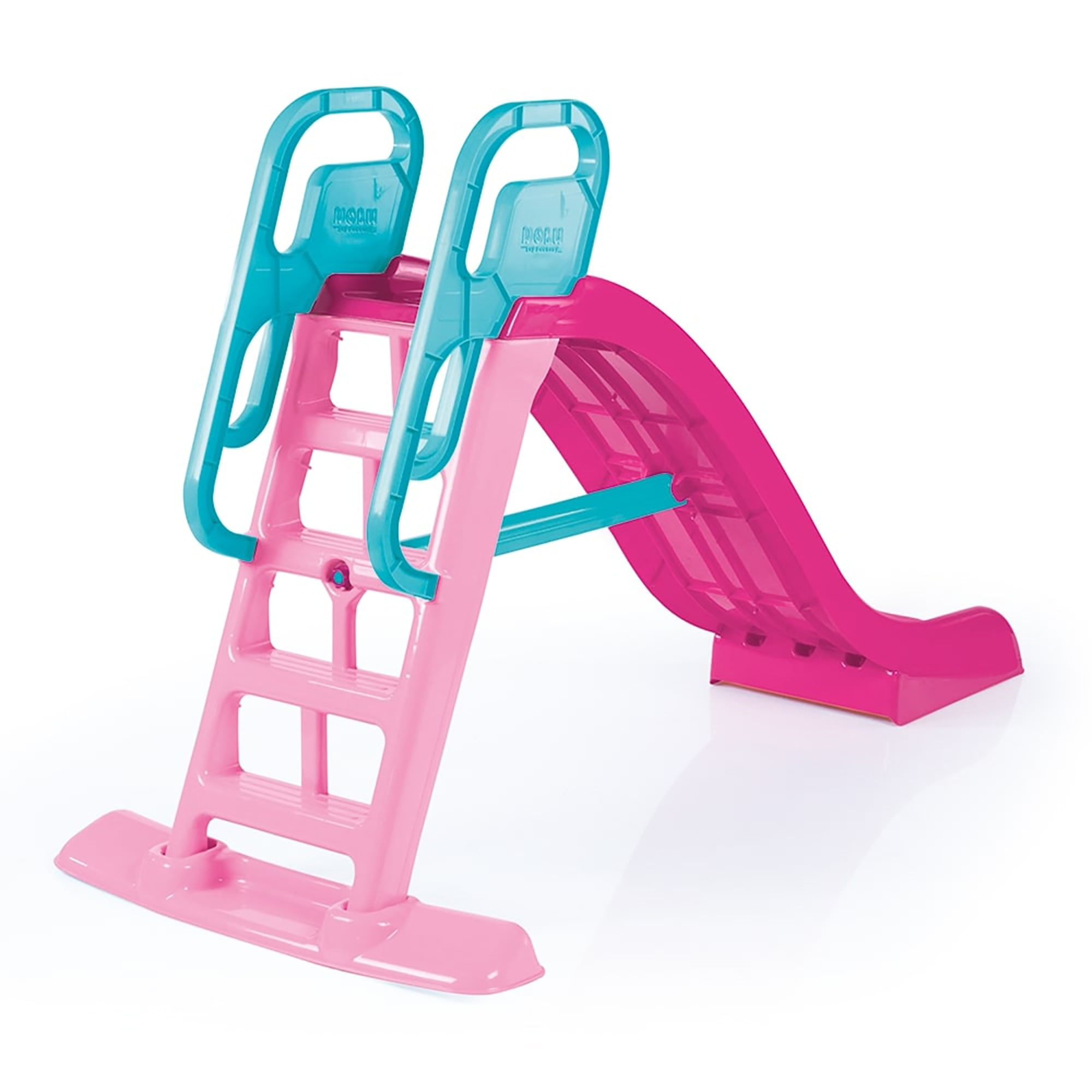 Dolu: Big Splash Slide: Unicorn Pink & Blue - Waterslide Hose Attachment, Indoor/Outdoor, Plastic Playground Equipment, 74.4 x 33.5 x 44.9, Kids 3+