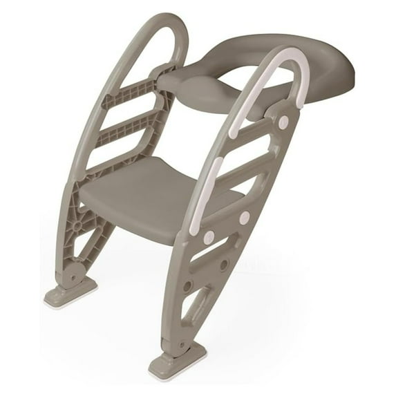 Dolu Nuve Potty Toilet Training Seat with Adjustable Ladder for Kids 2+, Stone Grey