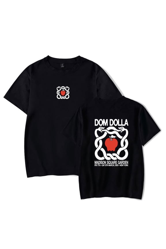 Dom Dolla MSG Snake Merch Short Sleeve T-shirt Unisex Fashion Crew Neck Top