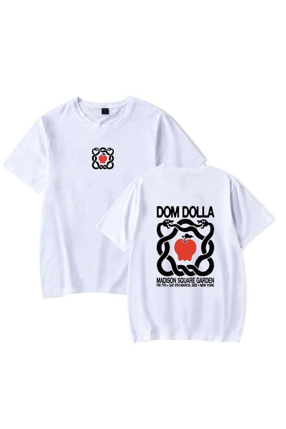 Dom Dolla MSG Snake Merch Short Sleeve T-shirt Unisex Fashion Crew Neck Top