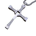 thumbnail image 1 of Dom Toretto Silver Cross Necklace, 1 of 3