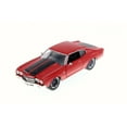thumbnail image 1 of Dom's Chevrolet Chevelle SS Red with Black Stripes "Fast & Furious" Movie 1/24 Diecast Model Car by Jada, 1 of 5