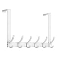 thumbnail image 1 of Domaci Over The Door Hooks with 12 Coat Hooks, Multi Purpose Over The Door Towel Racks for Towel, Coat & Dorm Essentials, White, 1 of 7