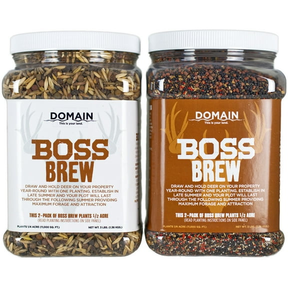 Domain BBFP6 Boss Brew Deer Food Plants Seed 1/2 Acre Plot Mix
