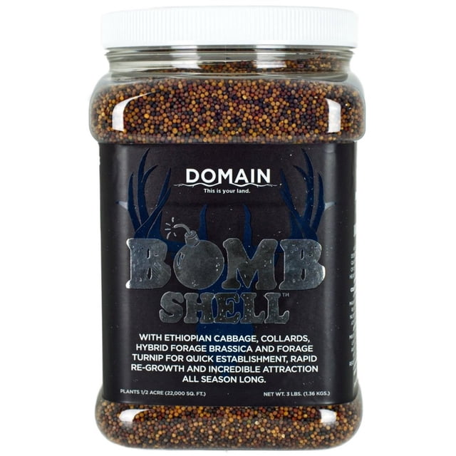Domain Outdoor Bombshell Food Plot Seed - Covers 1/2 Acre - Rapid ...