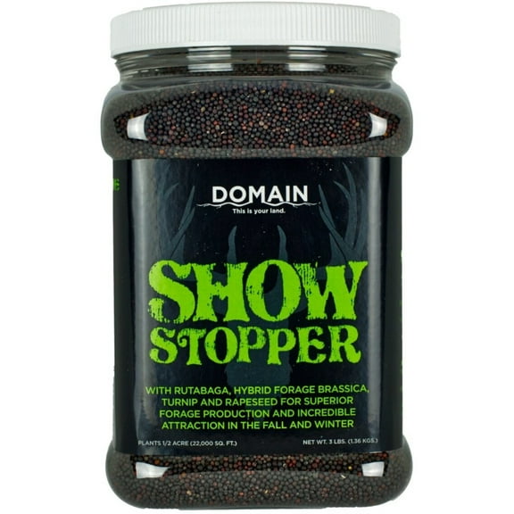 Domain SSFP3 Show Stopper Deer Food Plants Seed 1/2 Acre Plot Mix