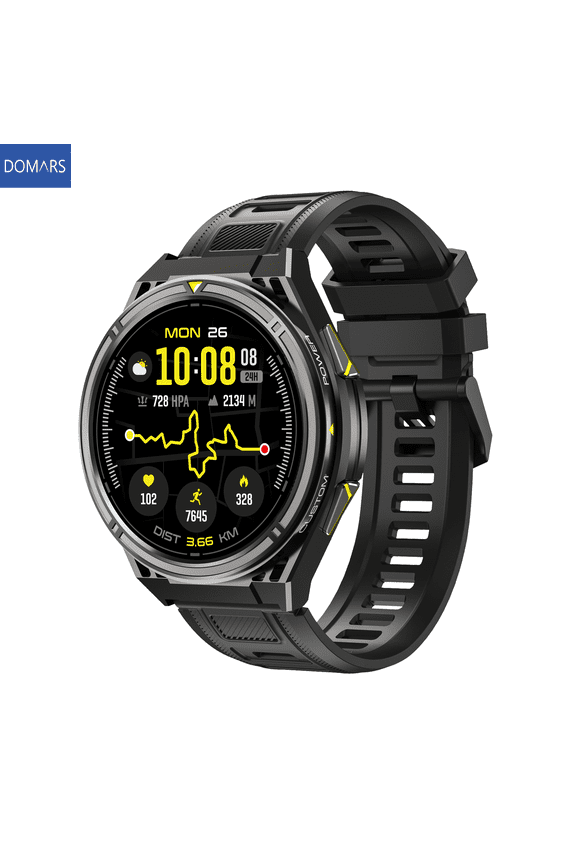 1.43" AMOLED Smart Watch with Bluetooth Calling, 100+ Workout Modes, 500mAh Large Battery 5ATM Waterproof Activity Tracker for Men Women