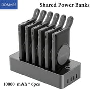 Domars 22.5W Portable Charging Station with 6pcs 10,000mAh Portable Power Banks