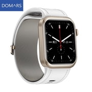 Domars Smart Watch, Bluetooth 5.3 Smartwatch with 1.95" AMOLED Display, 7-Day Battery Life, IP67 Waterproof, Bluetooth Calling & Multi-Sport Modes for iOS & Android