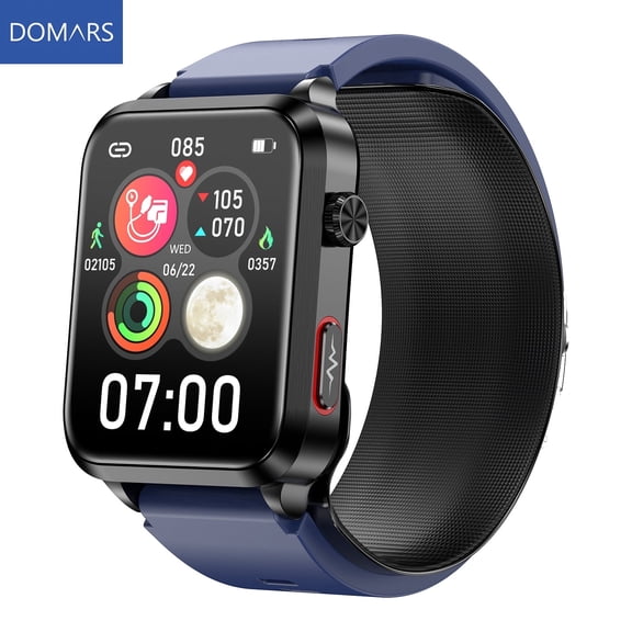 Domars Smart Watch, Fitness Tracker with 1.92 Inch HD Touch Screen, Bluetooth 5.0, Custom Watch Face, Multi Sports Modes, Magnetic Charging Long Battery Life, Compatible with Android & iOS Phones