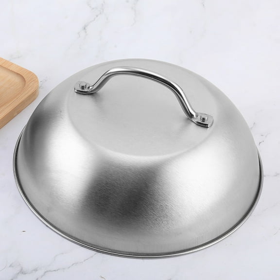 Dome Basting Cover with Handle Heat-Resistant Rustproof Steam Basting Cover Pot Lid