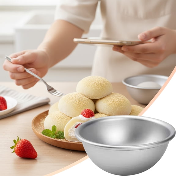 Dome Cake Pan, Cake Pans For Baking, 3D Half Sports Ball Cake Pan, Cake Sphere Pan, Heat Semi Circular Bakeware Circle Cake Baking Tools, Nonstick Baking Tool 1.85x0.78 Inch 1Pcs