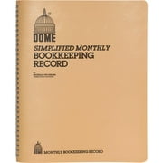 DOME PUBLISHING Dome, DOM612, Bookkeeping Record Book, 1 Each