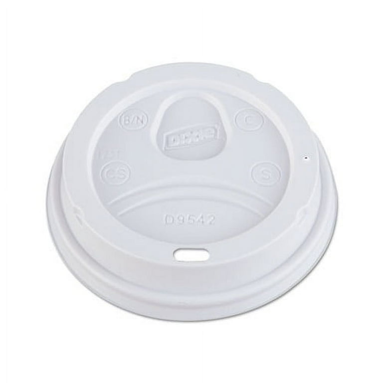 Dome Drink-Thru Lids, Fits 10 oz to 16 oz Paper Hot Cups, White, 1,000/Carton Dome Drink-Thru Lids, Fits 10 oz to 16 oz Paper Hot Cups, White, 1,000/Carton
