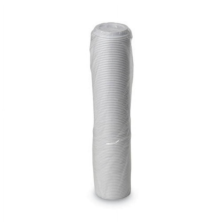 Dome Drink-Thru Lids, Fits 10 oz to 20 oz Dixie Paper Hot Cups, White, 100/Pack Dome Drink-Thru Lids, Fits 10 oz to 20 oz Dixie Paper Hot Cups, White, 100/Pack