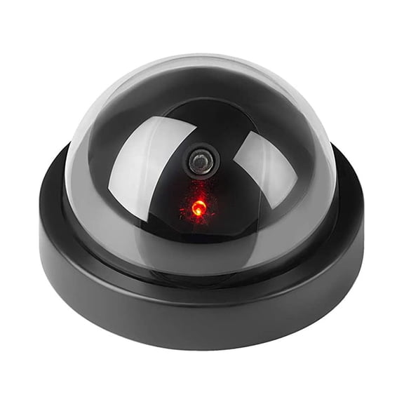 Dome Dummy Security CCTV Camera Simulation Monitor with LED Blinking Light Outdoor Indoor Use