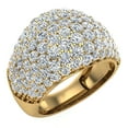 thumbnail image 1 of Dome Fashion Rings for Women Cocktail Rings Anniversary 18K Gold 3 CT TW (G,VS), 1 of 5