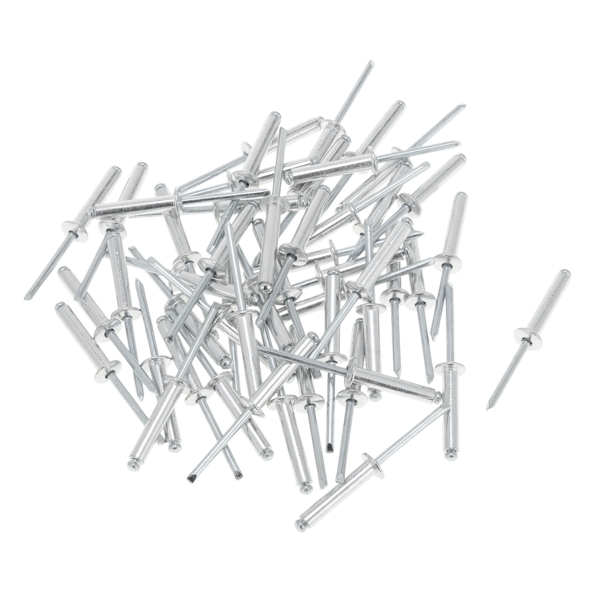 Dome Head Large Flange Blind Rivets Silver Tone 50 Pcs 5mm Grip ...