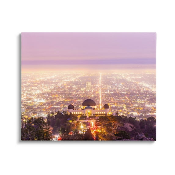 Dome Landmark Overlooking Cityscape Town & City Graphic Art Gallery Wrapped Canvas Print Wall Art