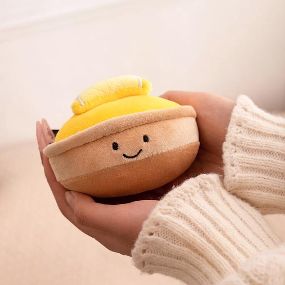 Dome Lemon Pie Plush Toy Kawaii Dessert Mousse Stuffed Doll