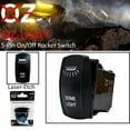 thumbnail image 1 of Dome Light On/Off Rocker Switch 5-Pin SPST OZ-USA® Laser Blue LED Truck SUV Offroad Rzr Polaris RV Marine Vessels UTV, 1 of 7
