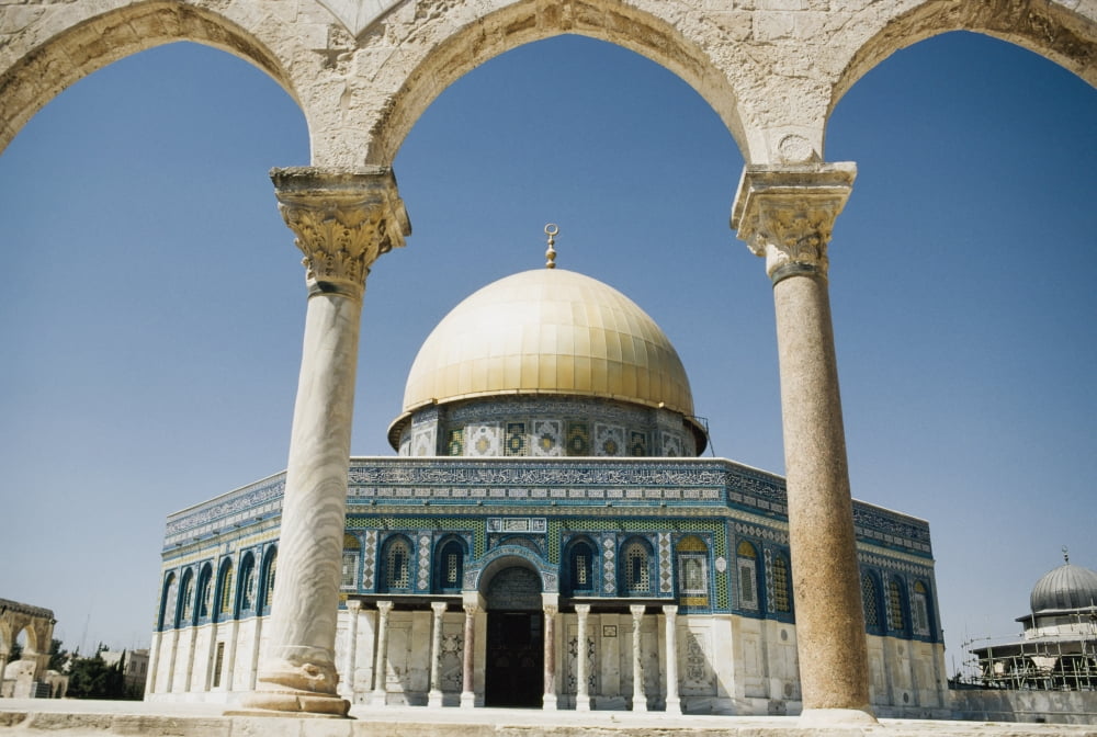 Dome Of The Rock JerusalemIsrael Canvas Art - Chris Bradley Design Pics (18 x 12)