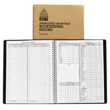 Dome Publishing Company- Inc. Weekly Accounting Book- 128 Pages- 9in.x11in.- Brown