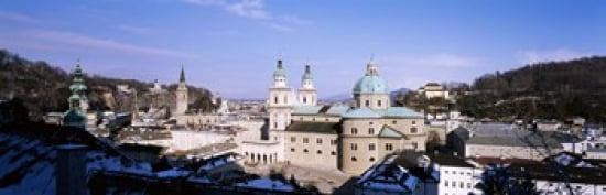 Dome Salzburg Austria Canvas Art - Panoramic Images (36 x 12)