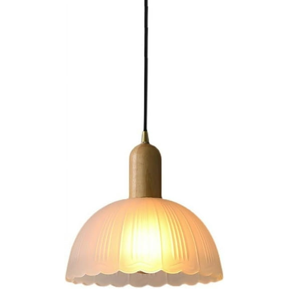 Dome Semicircle Glass Pendant Light for Kitchen Island, Round Farmhouse Pendant Lighting for Dining Room, Vintage Retro Pendant Lamp, Modern Simple Pendant Light Fixture for Kitchen Sink Over Table