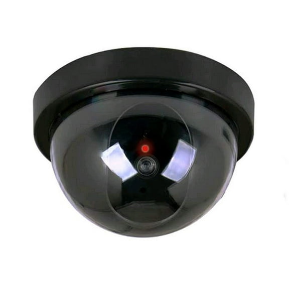 Dome Simulation Fake Security CCTV Camera Simulation Monitors with LED Light, Outdoor Indoor