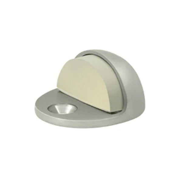 Dome Stop Low Profile- Satin Nickel - Solid