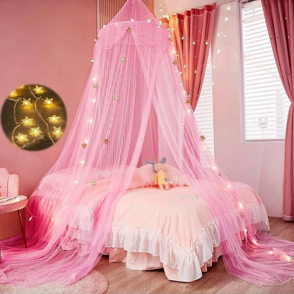 Dome Tent Mosquito Net Ins Home Princess Style Sheer Curtain Children's Bedroom Bed Canopy