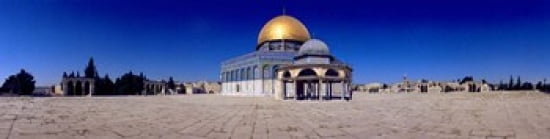 Dome of The Rock Temple Mount Jerusalem Israel Canvas Art - Panoramic Images (40 x 10)
