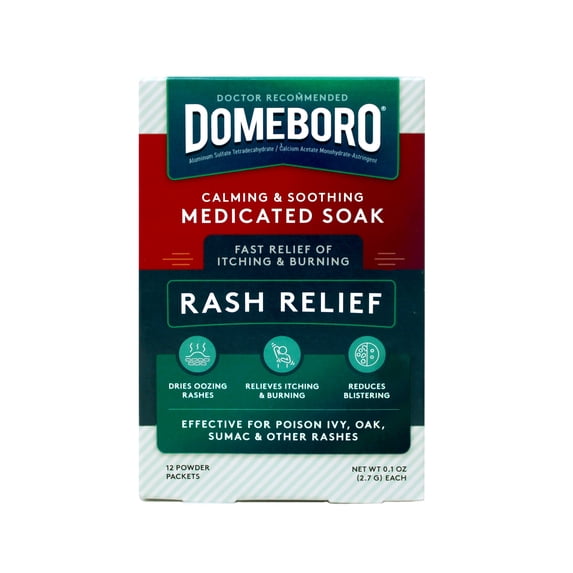 Domeboro Astringent Solution Powder Packets, 12 Count
