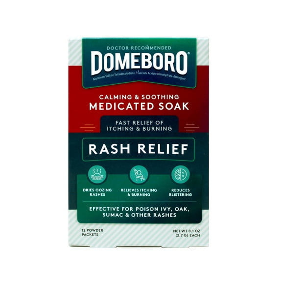 Domeboro Astringent Solution Powder Packets, 12 Count
