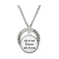 thumbnail image 1 of Domed All of Me Loves All of You Baseball Affirmation Ring Necklace, 1 of 1