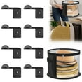 thumbnail image 1 of Adhesive Hat Hooks for Wall-（8 Pack） Hat Holder，Hat Organizer，Cowboy Hat Rack，Strong Adhesive Cap Holder，Cap Organizer for Baseball Caps- Black（Hat Storage）, 1 of 8