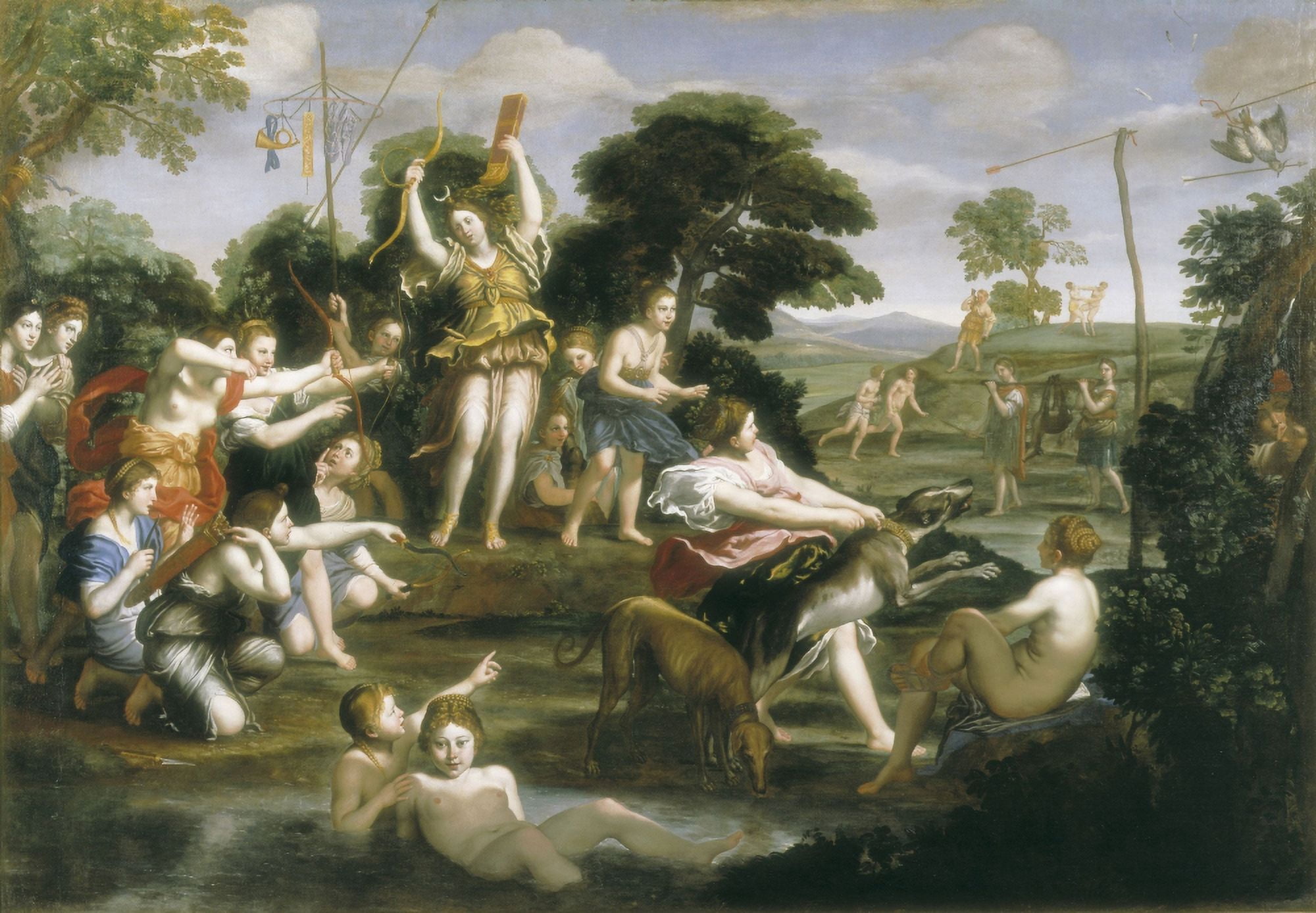 Domenichinodomenico Zampiericalled (1581-1641) Canvas Art - (24 x 18)