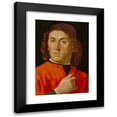 thumbnail image 1 of Domenico Ghirlandaio 14x18 Black Modern Framed Museum Art Print Titled - Young Man (Between 1448 and 1494), 1 of 5