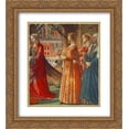 thumbnail image 1 of Domenico Ghirlandaio 2x Matted 20x24 Gold Ornate Framed Art Print 'Giovanna Tornabuoni and Her Accompaniment', 1 of 2
