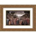 thumbnail image 1 of Domenico Ghirlandaio 2x Matted 24x18 Gold Ornate Framed Art Print 'Calling of the First Apostles', 1 of 2
