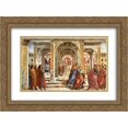 thumbnail image 1 of Domenico Ghirlandaio 2x Matted 24x18 Gold Ornate Framed Art Print 'Expulsion of Joachim', 1 of 2