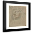 thumbnail image 1 of Domenico Maria Canuti 20x24 Black Modern Framed Museum Art Print Titled - Head of a Dominican Nun; Study for the Ecstasy of Saint Dominic (1673-75), 1 of 5