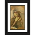 thumbnail image 1 of Domenico Morelli 10x14 Black Ornate Wood Framed Double Matted Museum Art Print Titled: The Gladiator (19th Century), 1 of 5